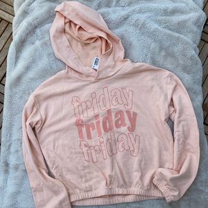 H&M Cropped “FRIDAY” Sweatshirt